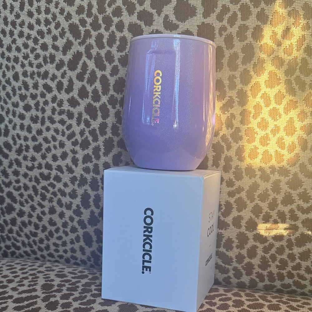 NIB Corkcicle Ombré Fairy Wine Tumbler 12oz